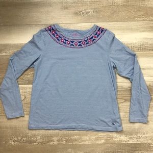 Vineyard Vines Long Sleeve Striped Top